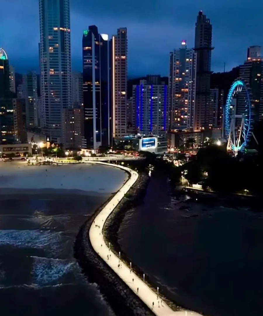 Apartman Piscina Frente Mar - Loft Dubai - Roda Gigante - Paradisiaco - Mar Balneário Camboriú Brazília
