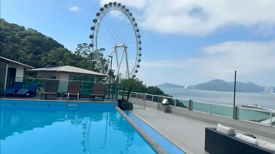 Apartman Piscina Frente Mar - Loft Dubai - Roda Gigante - Paradisiaco - Mar Balneário Camboriú Brazília